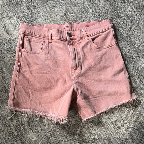 Faherty coral Jean Shorts Distressed Cut-Off Style - size 29 - great condition - Picture 1 of 6
